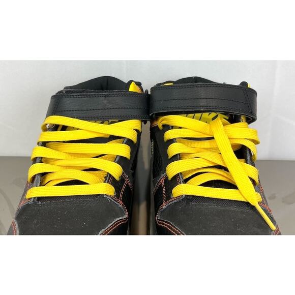 NIKE NYX Dunk Mid Strap Shoes 344608 001 Black Blaze Yellow Laces 2009 Size 8.5 main image 11